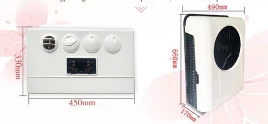 ZC-03A-480s Electric Air Conditioner for Truck Van Ship 400g Refrigerant Charge Weight